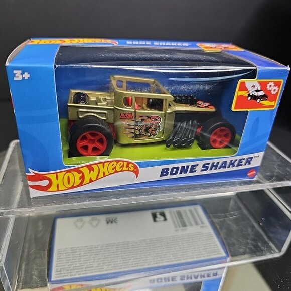 Hot Wheels Pull-Back Speeder Green Bone Shaker New Sealed Box - Picture 1 of 9